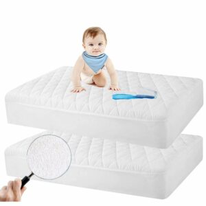 Safe and Sound Store 2 Pack Crib Mattress Protector