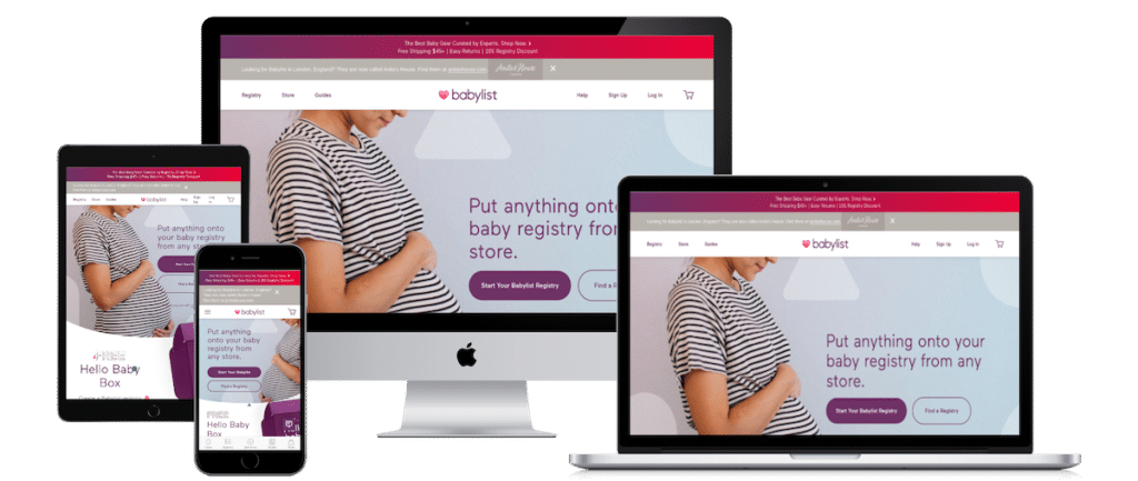 picture of baby list website