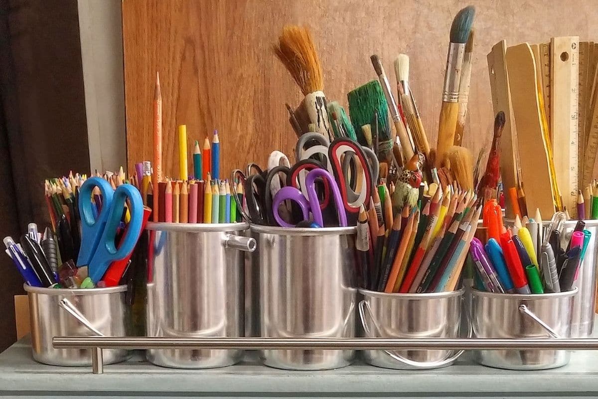 13 Genius Ways To Organize Kid's Art Supplies