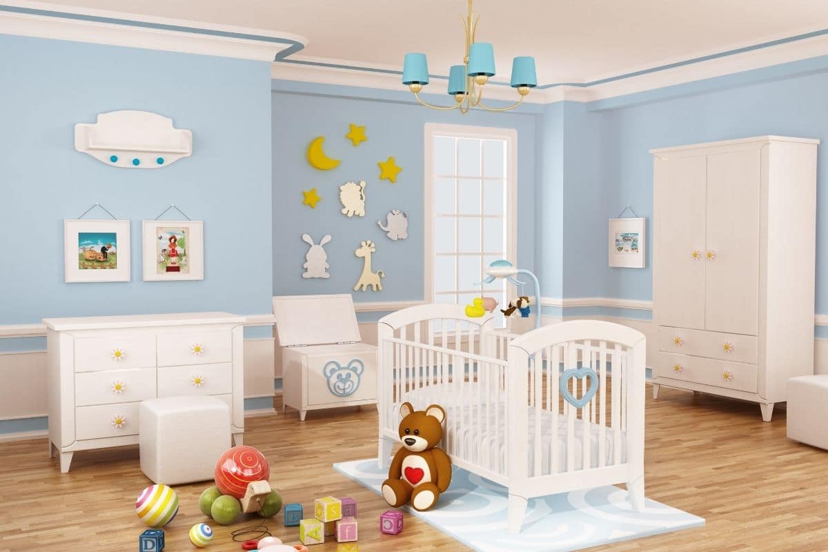 How To Use A Nursery Storage Cart In Baby's Room (1)