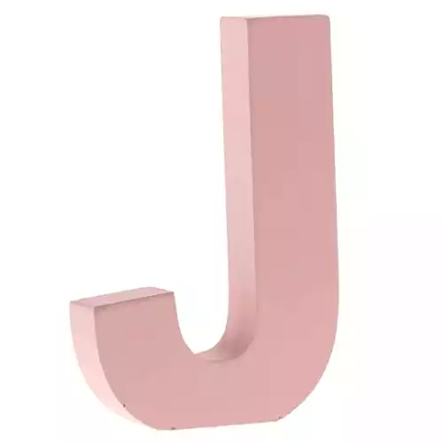 Pink Wooden Wall Letters 26 Alphabet Marquee Letters
