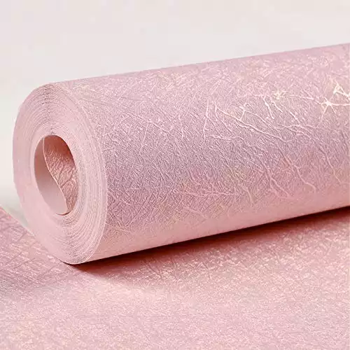 Pink Textured Peel and Stick Wallpaper