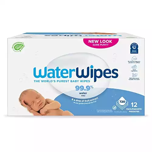 99.9% Water Based Hypoallergenic Baby Wipes