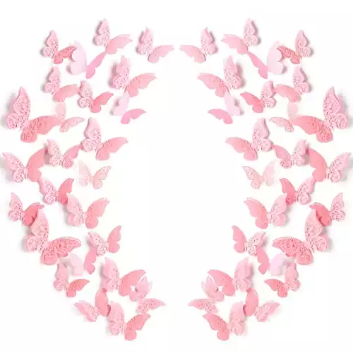 3D Layered Butterfly Wall Decor Removable Butterfly Stickers