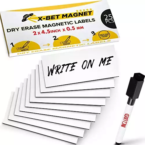 Magnetic Dry Erase Labels