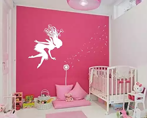 Fairy Dandelion Wand Wall Decal For Nursery